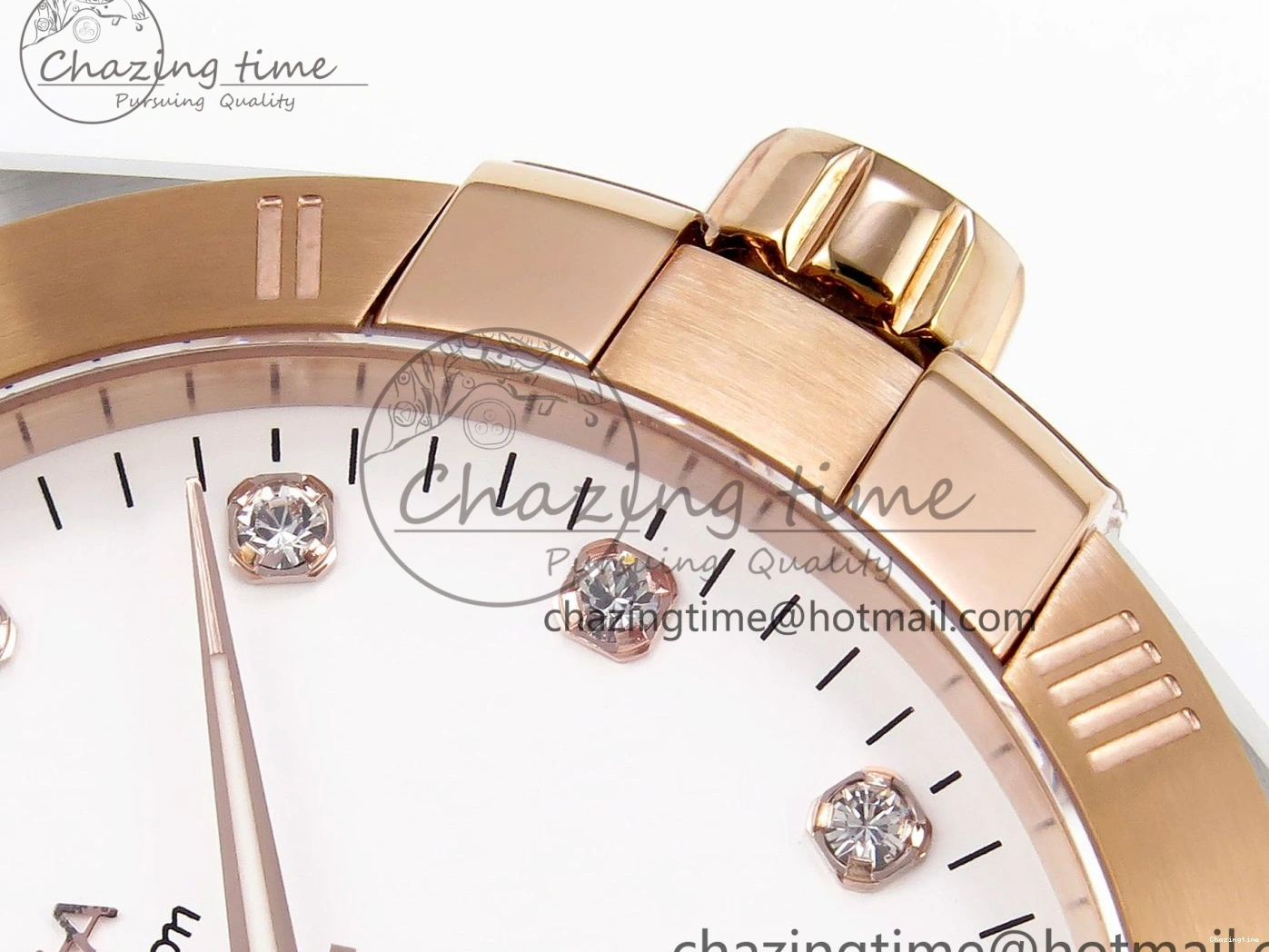0511 Constellation 39mm SS RG ASWF 1:1 Best Edition White Diamonds Dial on SS RG Bracelet A Minimalist 7772